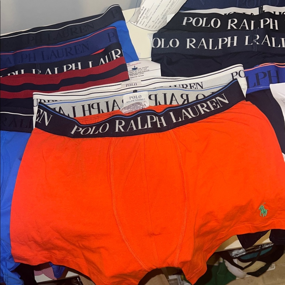 Polo Ralph Lauren Boxer Briefs - Vibrant Orange, Classic Blue, Sleek Black - Picture 3 of 4